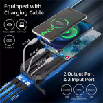 Повербанк 30000 mAh із сонячною панеллю (Solar power bank) QC3.0 PROTESTER PRO-S30 - Зображення 3