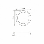 LED Світильник круглий накладний TITANUM 12W 5000K - Зображення 5