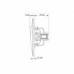Кнопка дзвінка біла TITANUM STANDARD - Зображення 5