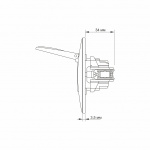 Розетка одинарна з заземленням і кришкою біла TITANUM STANDARD - Зображення 5