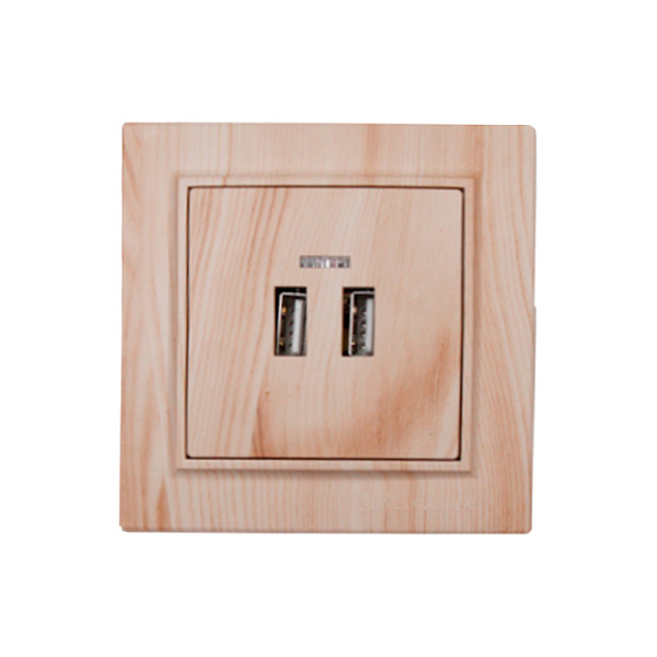 Розетка USB Enzo (біле дерево)