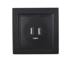 Розетка USB подвійна Enzo (бездоганний графіт)