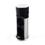 Портативна меблі настільна розетка (вертикальна) 2x16A, 2 USB (2.4A) - Зображення 2