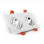 LED-Світильник поворотний 2x5Вт АС170-265 95х95 (отвір 150x70) білий - Зображення 2