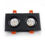 LED-Світильник поворотний 2x5Вт АС170-265 95х95 (отвір 150x70) чорний