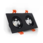 LED-Світильник поворотний 2x5Вт АС170-265 95х95 (отвір 150x70) чорний - Зображення 2