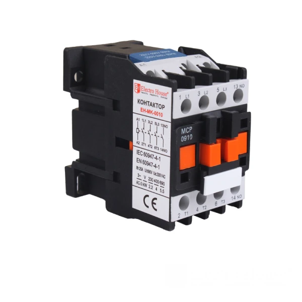 Контактор EH-MGK-0010 9A 3Р 220V 1NO