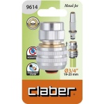 Claber Конектор 3/4" для поливального шлангу AquaStop, метал - Зображення 2