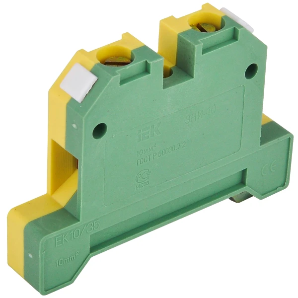 Затискач набірний ЗНІ-10 PEN 10мм2 (JXB-земля) IEK (YZN20-010-K52)