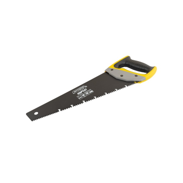 Ножівка столярна MASTERTOOL BLACK ALLIGATOR 350 мм 9TPI MAX CUT загартований зуб 3D заточування тефлонове покриття 14-2435