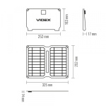 Портативний зарядний пристрій сонячна панель VIDEX VSO-F510U10W - Зображення 7