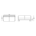 Софа Papatya Loca Sofa LS02 корпус антрацит/тканина EDEN ANT_00555 - Зображення 4