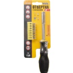 Викрутка магнітна MASTERTOOL 250 мм 7-В-1  PH1- 2/SL4-5-6/PZ1-2 25 мм 40-0142 - Зображення 2