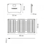 Портативний зарядний пристрій сонячна панель VIDEX VSO-F515UU 15W - Зображення 7