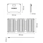 Портативний зарядний пристрій сонячна панель VIDEX VSO-F515UU 15W - Зображення 7