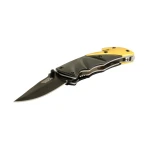 Ніж складаний MASTERTOOL "BULAT" 150х29х17 мм чорне нержавіюче лезо алюмінієва рукоятка стропоріз склобій 79-0121 - Зображення 2