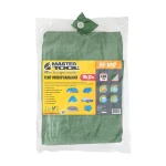 Тент MASTERTOOL 10х12 м двосторонній 130 г/м² хакі/срібло 89-1012 - Зображення 3