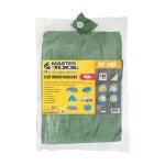 Тент MASTERTOOL 4х5 м двосторонній 130 г/м² хакі/срібло 89-1405 - Зображення 3