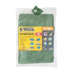 Тент MASTERTOOL 5х8 м двосторонній 130 г/м² хакі/срібло 89-1508 - Зображення 3