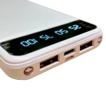 Power Bank 10000 mAh з ліхтариком type-c Білий - Зображення 2