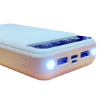 Power Bank 20000 mAh з ліхтариком type-c Білий - Зображення 3