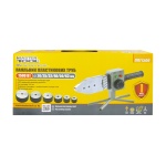 Паяльник для пластикових труб MASTERTOOL 20-63 мм 1500 Вт/220 V/50 Hz 0-300°С IP44 LED-індикація металевий кейс ППТ1500 - Зображення 7