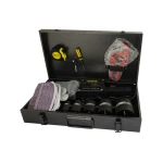 Паяльник для пластикових труб MASTERTOOL 20-63 мм 2 режими 1100-2200 Вт/220 V/50 Hz 0-300°С IP44 LED металевий кейс/аксесуари ППТ2200 - Зображення 5