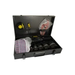 Паяльник для пластикових труб MASTERTOOL 20-63 мм 2 режими 1100-2200 Вт/220 V/50 Hz 0-300°С IP44 LED металевий кейс/аксесуари ППТ2200 - Зображення 6