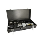Паяльник для пластикових труб MASTERTOOL 20-63 мм 2450 Вт/220 V/50 Hz 0-300°С IP44 LED-індикація металевий кейс/аксесуари ППТ2450 - Зображення 6