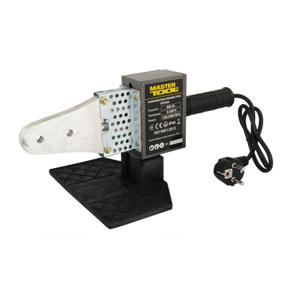 Паяльник для пластикових труб MASTERTOOL 20-32 мм 800 Вт/220 V/50 Hz 0-300°С IP44 LED-індикація пластиковий кейс ППТ800