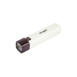 Ліхтар WERTVOLL 3 режими LED Li-ion 1200 mAh/t 7000 K/80 lum powerbank ABS 122х25 мм WHITE RX-8001