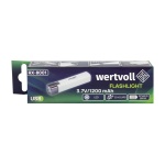 Ліхтар WERTVOLL 3 режими LED Li-ion 1200 mAh/t 7000 K/80 lum powerbank ABS 122х25 мм WHITE RX-8001 - Зображення 9