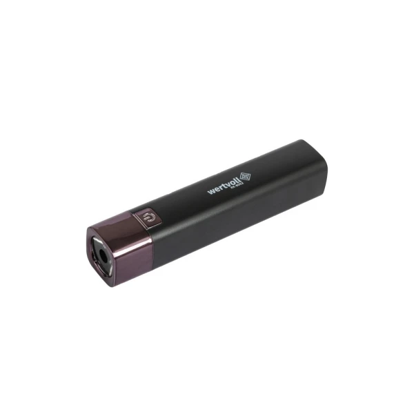 Ліхтар WERTVOLL 3 режими LED Li-ion 1200 mAh/t 7000 K/80 lum powerbank ABS 122х25 мм BLACK RX-8002