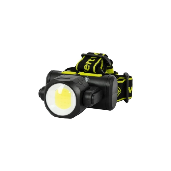 Ліхтар налобний двосторонній WERTVOLL 4 режими СREE LED/COB LED IP44 Li-ion 1200 mAh/t 8000 K/130 lum ABS 75х79х38 мм RX-8012