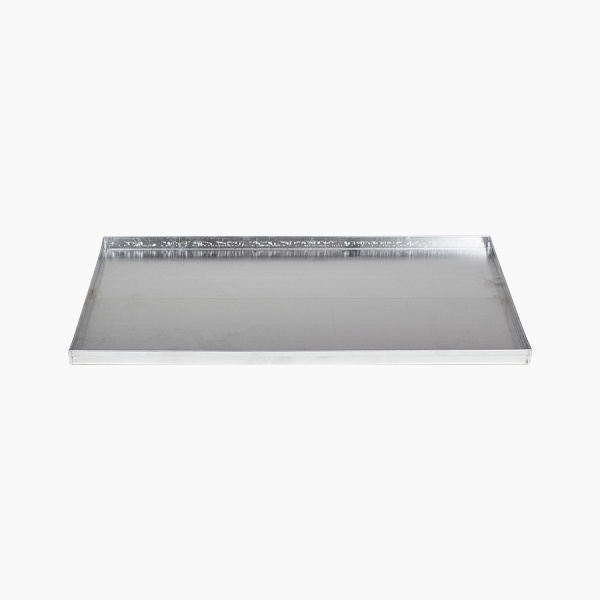 Деко нержавіючий плоский гладкий, 4 борти, товщ. 1 мм 300х300х50 AISI 304