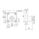 Замок меблевий 40*40 mm RZ L138-22 - Зображення 4