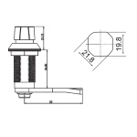 Замок притискний ригельний IP65 RZ 311-5-40 - Зображення 3