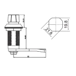 Замок притискний ригельний IP65 RZ 311-5-40 - Зображення 3