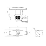 Замок-ручка т образна RZ 207-1-K-B - Зображення 2