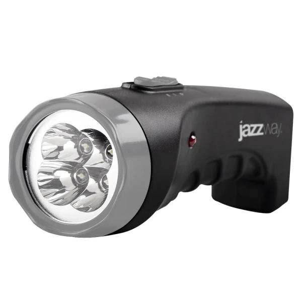 Ліхтар світлодіодний акумуляторний ручний JAZZway AccuF2-L04-bk чорний