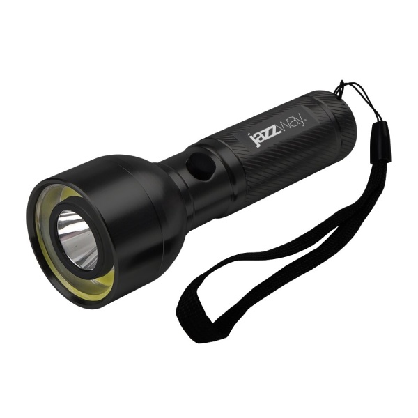 Ліхтар світлодіодний кишеньковий  JAZZway AF6-L3W/L1W-bk чорний COB