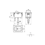 Перемикач двопозиційний RZ KCD1-B301 - Зображення 3