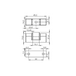 Петля для металевої шафи RZ 396-2 - Зображення 2