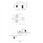 Петля бічна промислова RZ 3034-431 - Зображення 2