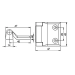 Петля дверна RZ 417-1 - Зображення 2