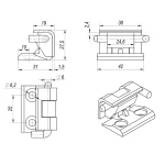Петля з'ємна кутова RZ 413-1 - Зображення 2