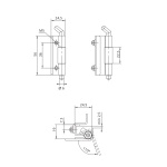 Петля прихована для електрощита RZ 3049-351 - Зображення 3