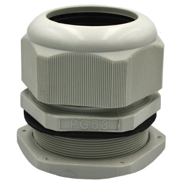 PG63 гермоввод, IP68, RZ, пластик, сірий