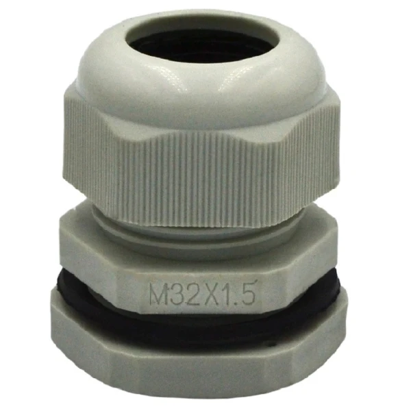 Пластиковий сальник кабельний М32 RZ, IP68, пластик, сірий