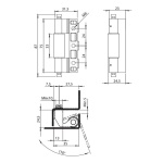 Прихована петля сталева RZ 3196-350 - Зображення 2